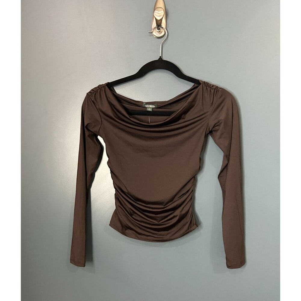 NWT Women's XS Long Sleeve Off the Shoulder Party Top - Wild Fable